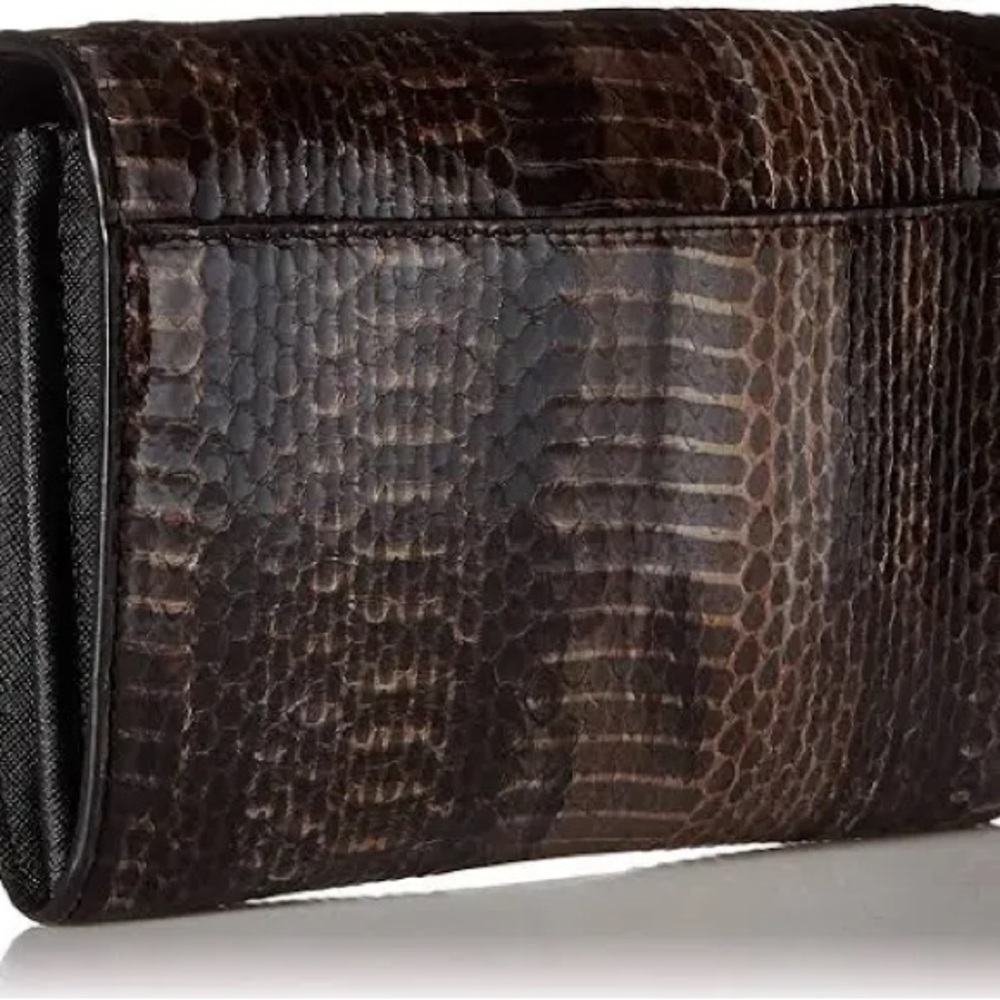 Calvin Klein Flap Patent Python Studded Flap Over… - image 2